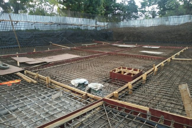 Bar bending works for construction of 1000m3 capacity R.C Tank for Kerugoya kutus water supply project