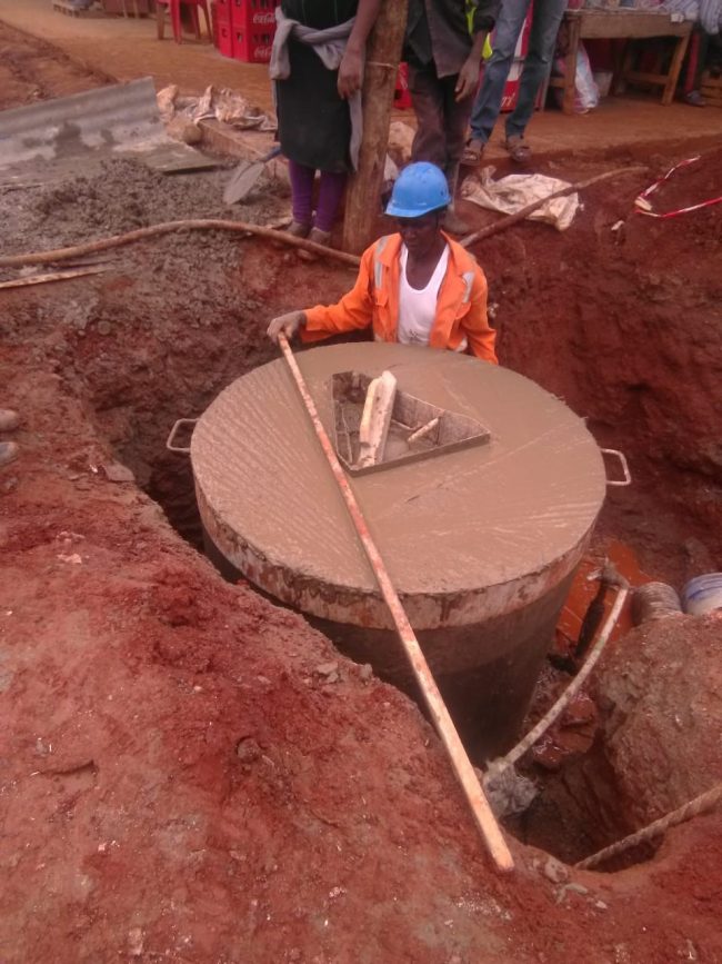 Casting of Manhole Cover slab for Othaya town Sewer line