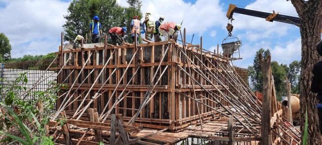 Kianjagi Storage Tank (1000m3)- Casting of 2nd lift of external wall works in progress